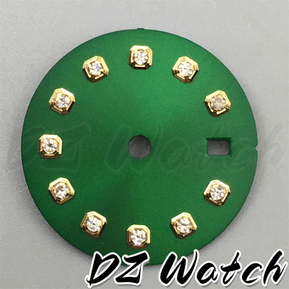 Stunning 20.5mm Multicolor Sunburst Watch Dial with Diamond Markers and Date Window