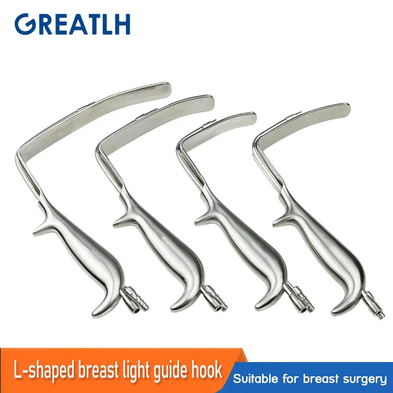 1pcs-Nasal-Light-Guide-Hook-L-Shape-Breast-Retractor-Wrinkle-Removal-Hook-LED-Light-Source-Plastic.jpg 1Db Orrú Fényvezető Horog L Alak Mellviselő Ránc Eltávolító Horog Led Fényforrás Plasztikai Sebészet Műszerek - Image 2