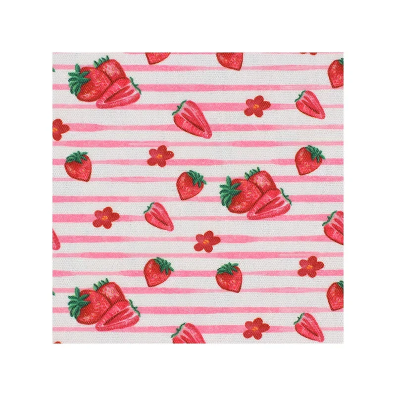 Digital Printing Polyester Cotton Canvas Fabric Sublimation Transfer Processing Cartoon Print Fluorescent Color Printing