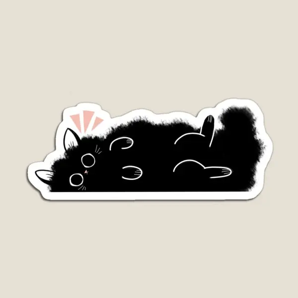 

Fluffcat Magnet Refrigerator Decor Funny for Fridge Organizer Home Holder Children Stickers Magnetic Kids Toy Cute Colorful