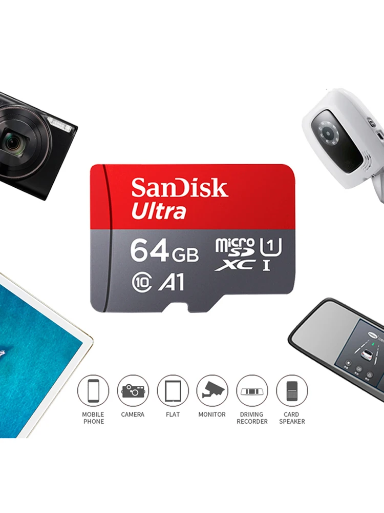 Tarjeta Micro SD U3/V30/A1 de 64GB - K&F Concept