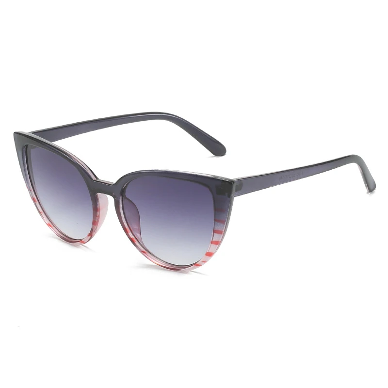 

Retro Cat Eye Women Gradient Sunglasses Fashion Shades UV400 Men Trending Stripe Luxury Designer Sun Glasses