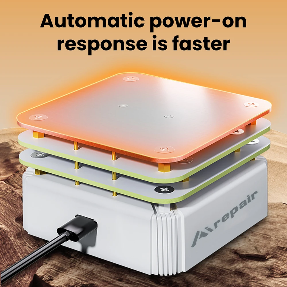 65W SMD Mini Hot Plate Preheater Preheating Rework Station PCB Board Soldering Desoldering Heating Pad Disassembly Repair Tool