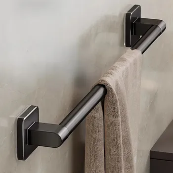 Non-Perforated Suction Cup Wall-Mounted Towel Rack – Bathroom Storage Bar 1
