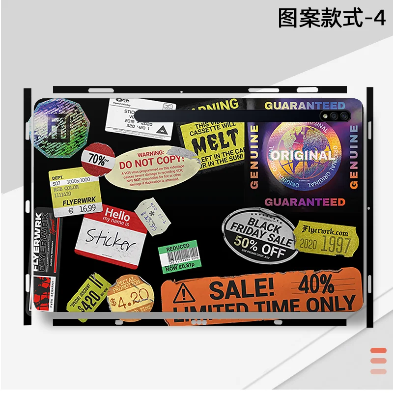 For Sumsung Tab S10 S9 S8 Ultra 14.6 Tab S8+ 12.4 S7+ FE T970 T870 Full Body Laptop Vinyl Decal Cover Sticker Skin Protector