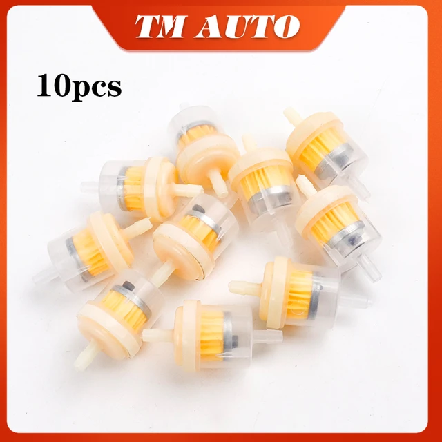 10PCS moto essence gaz carburant essence filtre à huile universel pour moto  cyclomoteur scooter accessoires filtre