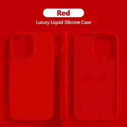 Custodia per telefono in silicone liquido shockproof premium – Accessori protettivi di lusso
