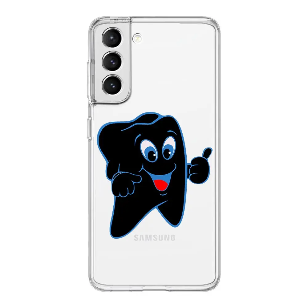 Cute Dentist Teeth Design Soft Clear Phone Case