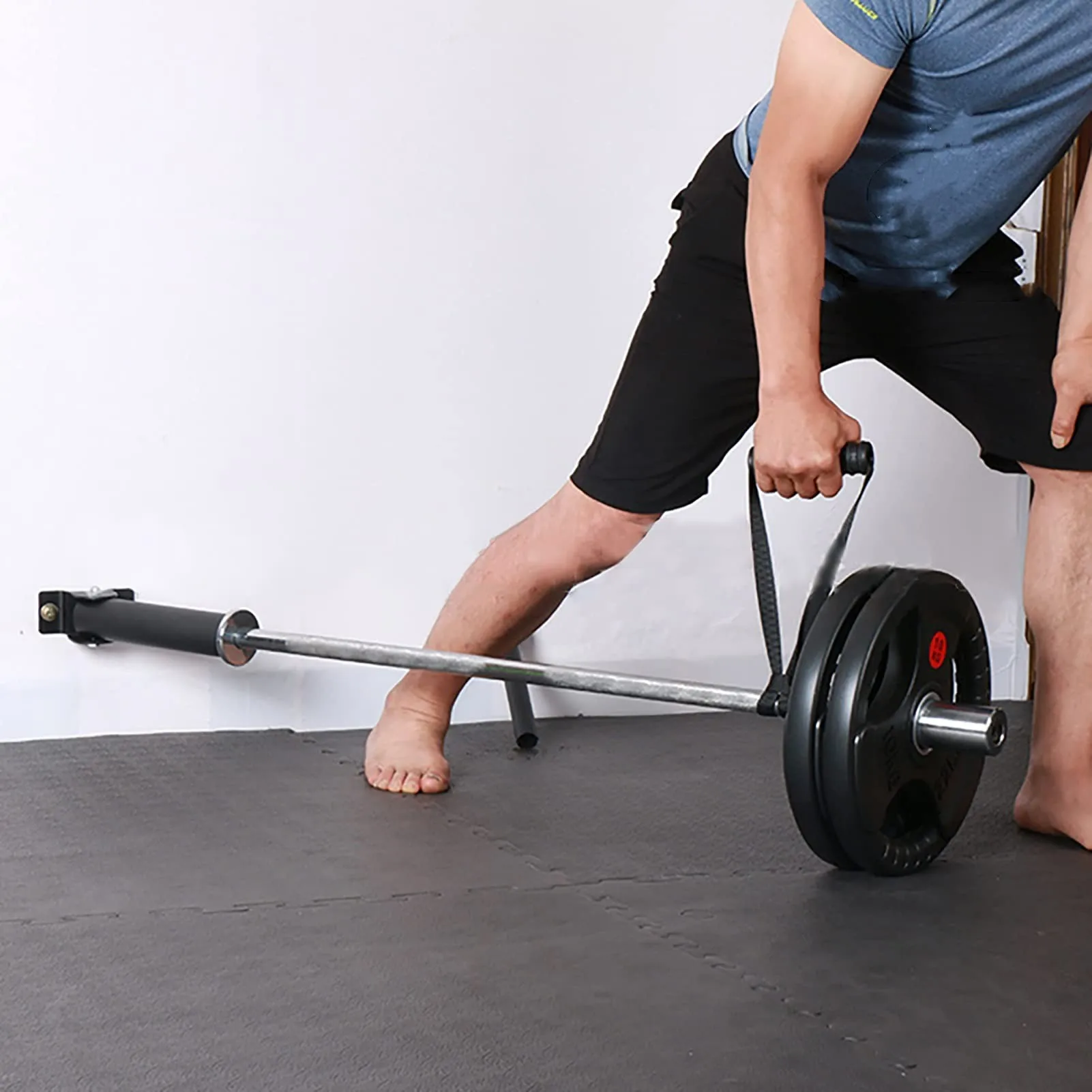 T 바 벽 마운트 지뢰 부착물 바벨 보관 체육관 장비, 바닥 또는 벽 홀더에 설치, T 바 행 액세서리, 25mm, 50mm