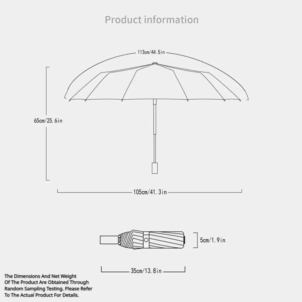 Fully Automatic Wooden Handle Umbrellas Men Foldable For Both Sunny And Rainy Use Folding Umbrella Automatic Umbrella