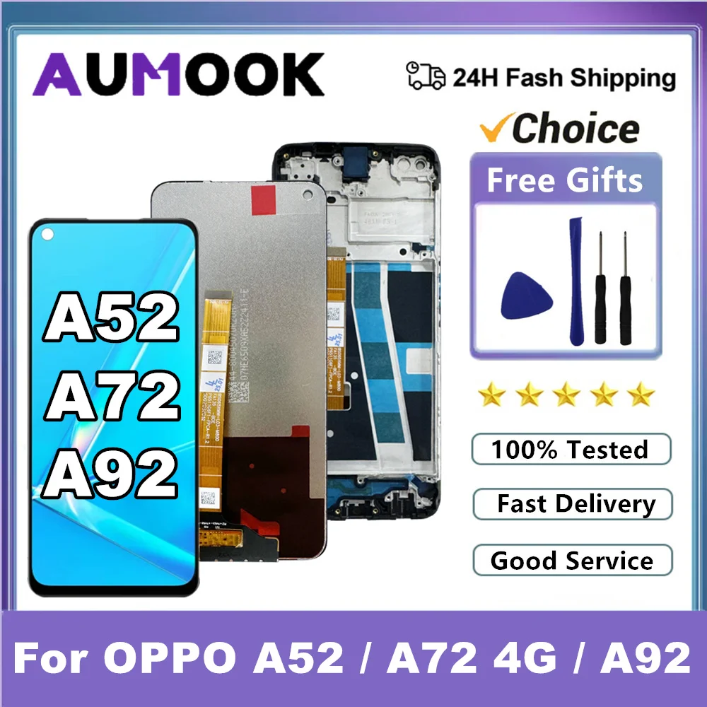 Schermo LCD Per Oppo A52 (CPH2061/CPH2069) E Oppo A92 (CPH2059) – Display Touch Con Kit Riparazione E Strumenti, Nero - 3