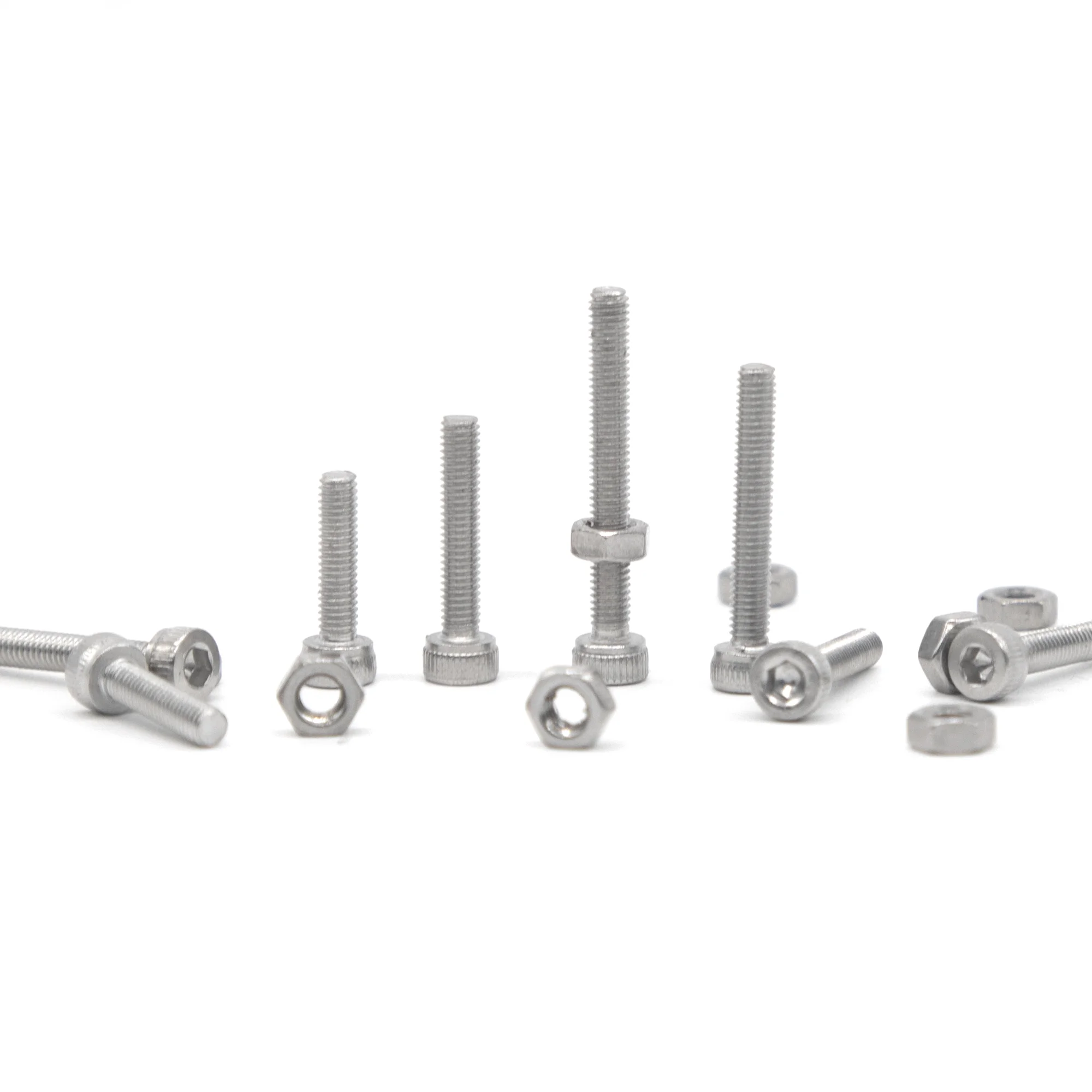 Hex Head Screw And Nut Set M3 Stainless Steel Screw Series For Small DIY Repair Projects 150PCS screw bolt nut set,stainless steel screws,hexagon socket head cap screw,hex nuts assortment kit