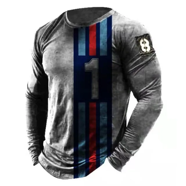 Vintage T Shirts 3d Printed Casual Long Sleeves Men's Loose Oversized T Shirts O Neck Comfort Sweatshirts European Clothes 5xl 5