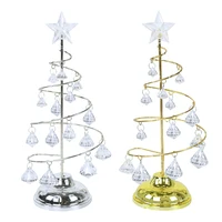 Crystal Light choinka gwiazda bajkowe oświetlenie LED uzwojenie drzewo ozdoby stołowe dom salon zaopatrzenie firm festiwal prezent 1