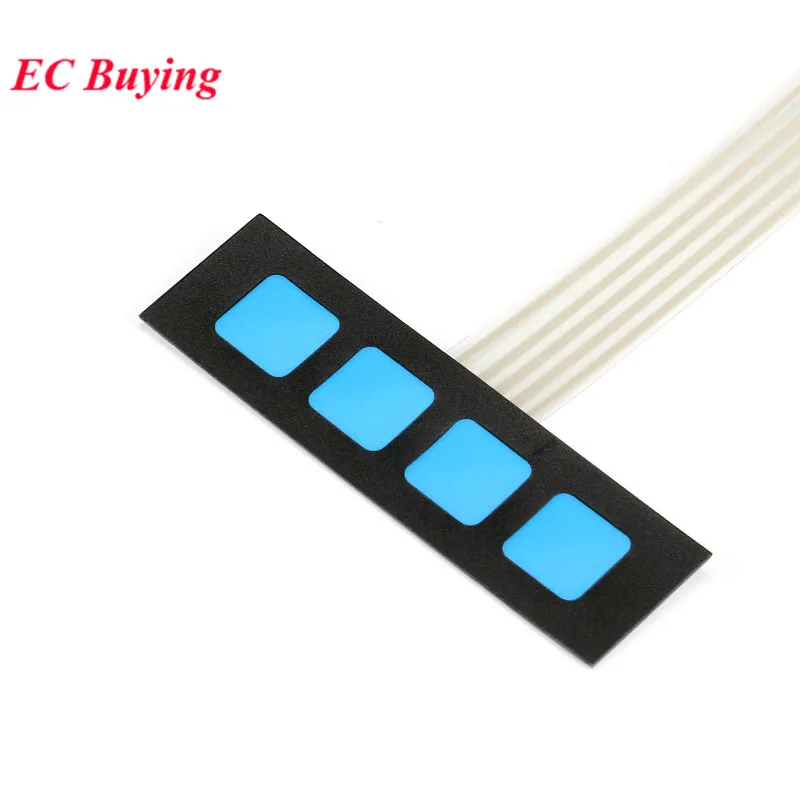 10 Stück 1*4 4 Tasten Matrix Membranschalter Tastatur Tastatur Bedienfeld SCM Erweiterte Tastatur Super Slim für Arduino Keine Worte DIY – Detail 3