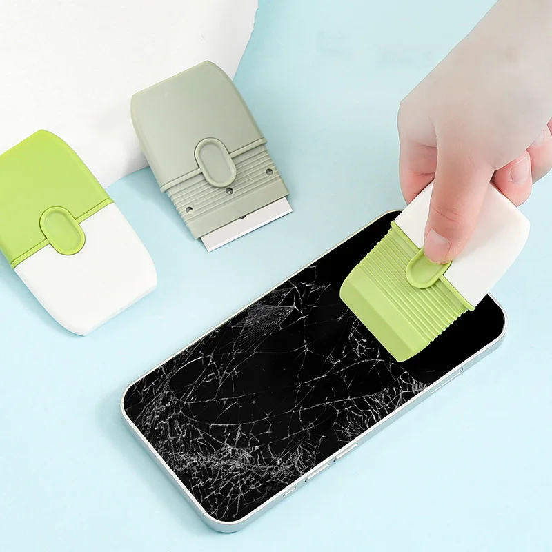 

Multifunction Cleaning Scraper Double-end Gas Stove Glass Scraper Decontamination Silicone Wiper Household Clean Scraping Tools