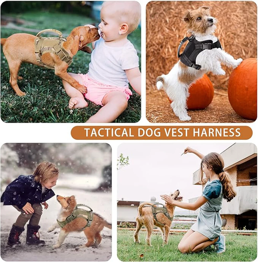 Taktische Haustierweste mit Aufnäher und Leine für Katzen und Hunde – langlebig und verstellbar, ideal für Outdoor-Abenteuer für Welpen und Kätzchen – Detail 11