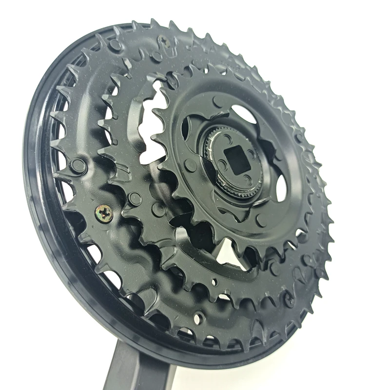 シマノ FC-TY501 ブラック　42X34X24T 170mm　6/7/8 Shimano Tourney TY501 6/7/8-Speed Crankset - 24/34/42t
