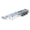 1/14 RC Metal Frame Trailer 3-axle Trailers for Remote Control Tractor Truck Dumper Tipper Car DIY Mode 40 Feet Container Toys 2