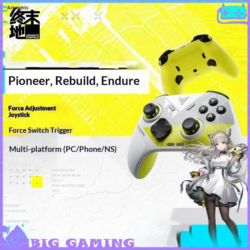Controle Direwolf 4 Arknights: Endfield, Joystick Perlica com Ajuste de Força, Controle Sem Fio para Jogos de Anime, PC, Switch, NS