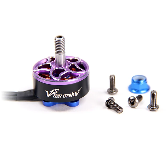 

BrotherHobby VS 2207 1720KV/2400KV/2700KV Ultralight Brushless Motor CW For 5inch 5.1inch prop 1.8-1.9KG thrust FPV Racing Drone