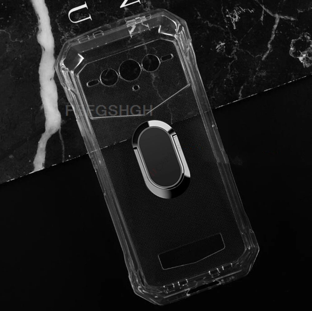 Enhanced Phone Cover with Back Ring Holder - TPU Soft Silicone Case, 6.58