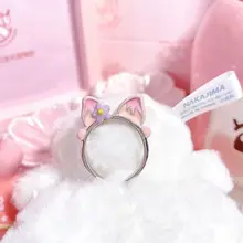Disney Lingna Belle Ring Female Korean Version of Sweet Student Girlfriend Ring for Girlfriend Gift Fox Ring
