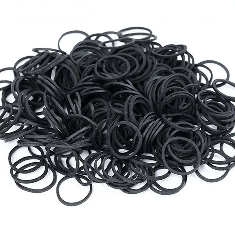Black Rubber Bands, Small Rubber Bands Office Supplies, Soft Elastic Bands  School Home Diameter 13mm,06*0.9mm