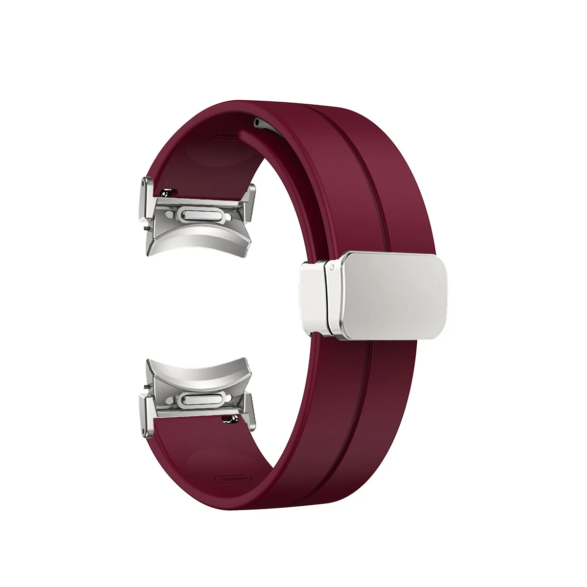 Magnetic Silicone Strap Sport Watchband - Versatile and Stylish Accessory
