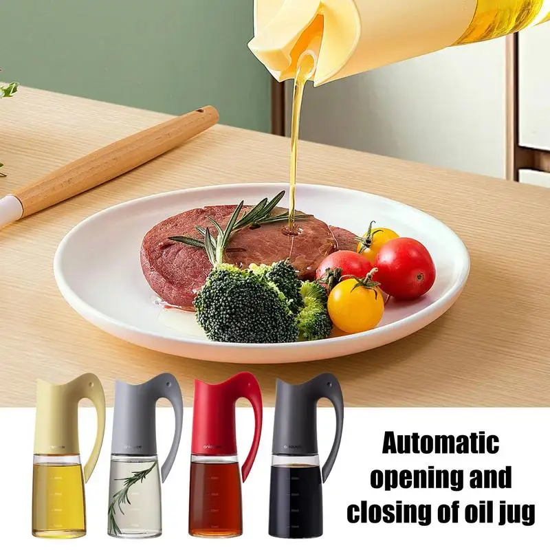 

Automatic Soy Sauce Dispenser Vinegar Pot Leak Proof Seasoning Storage Bottle Large Capacity Durage Oil Nozzle Cooking Tools
