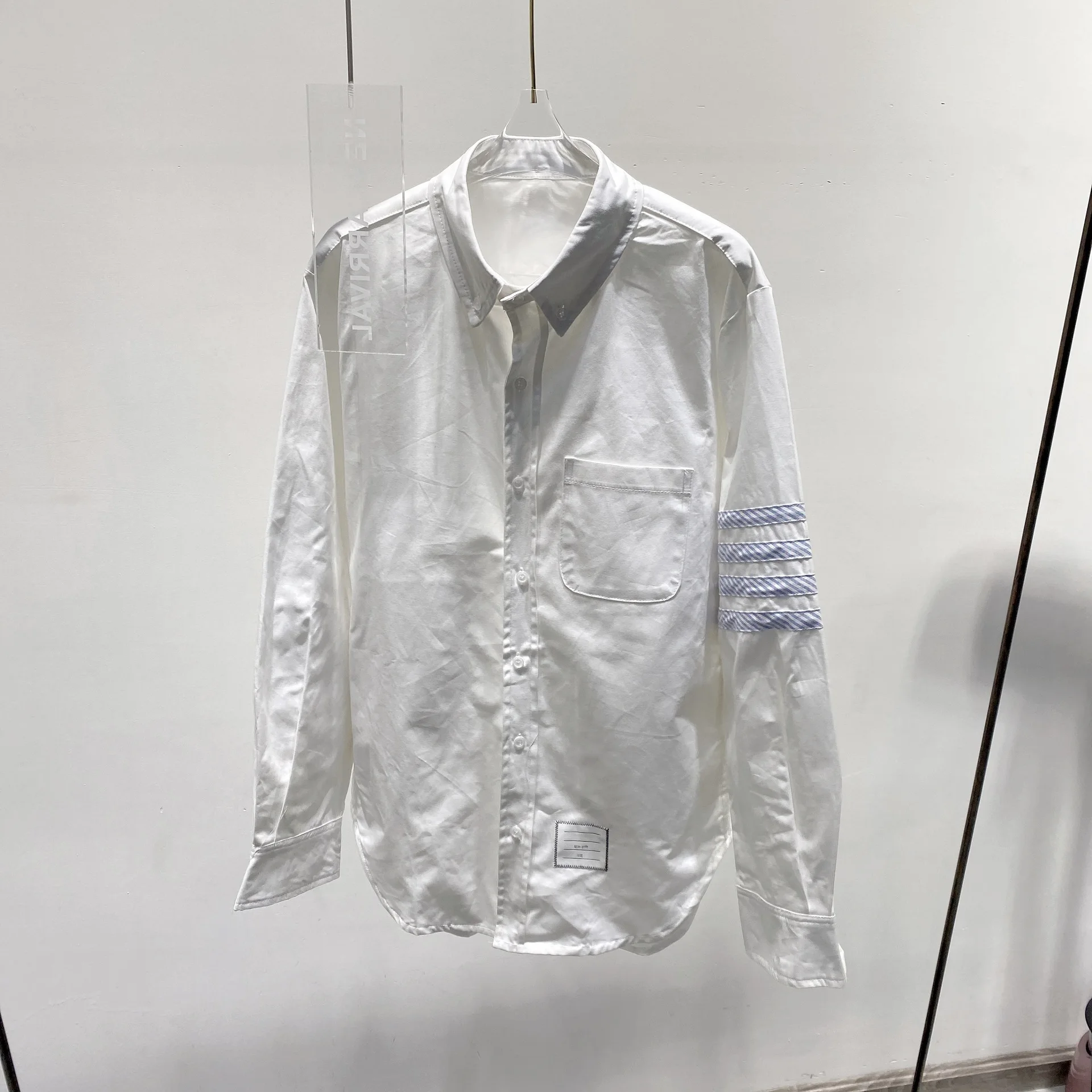 

8806-2TB thin blue bar shirt