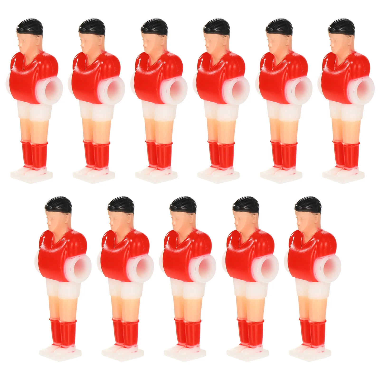 Plastic Men Human Figure Players Replacement Football Player Statues Tabletop Soccer Players Foosball Toys Soccer Tables 11 Pcs