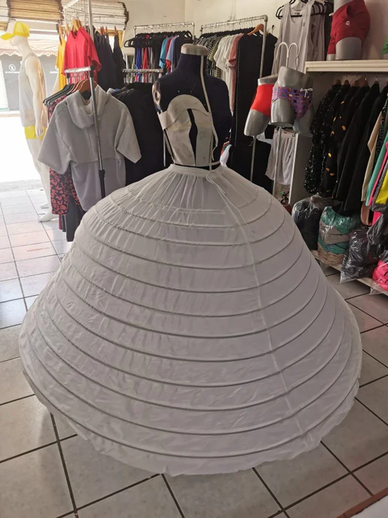 Wedding Petticoat 12 Hoops Bridal Petticoat Diameter 180 CM For Big Ball Gown Wedding Dress Accessories Crinoline