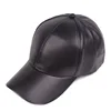 2024 New Women Men Hat PU Leather Baseball Cap Visor Light Board Solid Men Hip Hop Cap Outdoor Sun Hat Adjustable Sports Caps 2