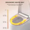 Smart Toilet with Built-in Heated Seat, Tankless Toilet with Auto Flushing, Adjustable Seat Temp, Flush Remote Control 2