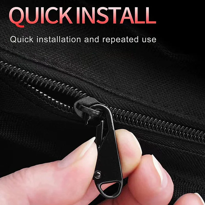5/10Pcs Zipper Slider Pull Tab Replacement Zipper Repair Kit Metal Extender Handle Fixer for Jackets Backpack Head zipper repair kit zipper pullers zipper sliders zipper heads zipper accessories