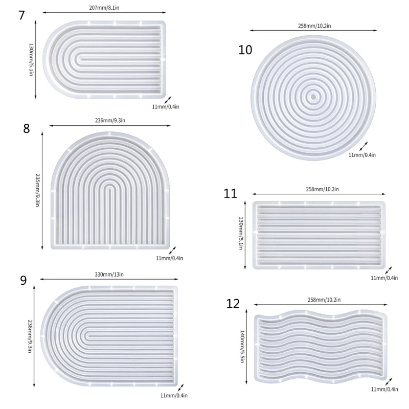 Рисунок 6 - Формы для подставок из смолы