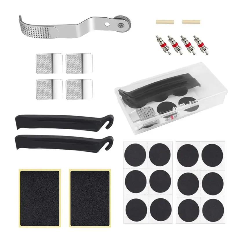 

Набор для ремонта велосипедных шин, комплект для ремонта велосипедных шин с ящиком для хранения, с бесплатным обслуживанием, для кемпинга и путешествий