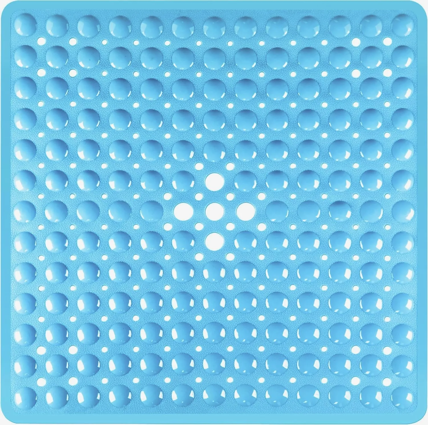 Premium Non-Slip Square Bath Mat for Shower and Tub - 53x53cm