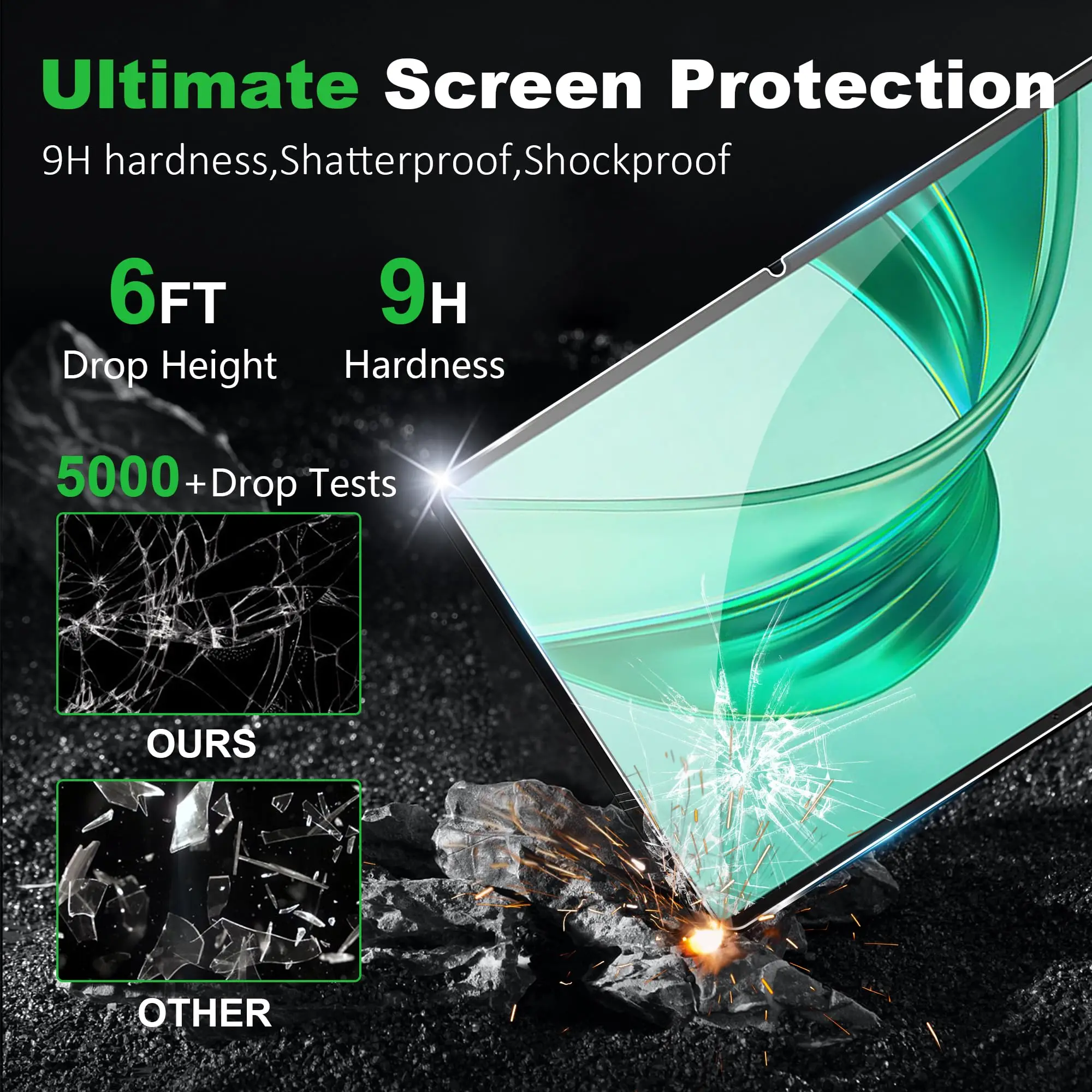 Premium Screen Protector film for Honor Pad X8a 2024 11 Inch 9H Hardness Anti-fall Anti-fingerprint Full HD Tempered Glass Film 5