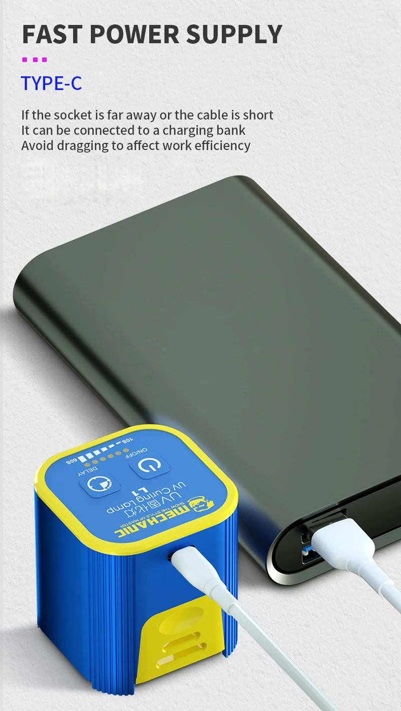 Sb6c7e115aa954679b87bfb31602e2c8du MECHANIC USB 5V UV Curing Lamp Green Oil UV Glue Fast Curing Light for Mobile Phone PCB Motherboard Repair Tools