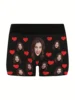 Customized Personalized Face Photo Men's Underwear Valentine's Day Gift Boxer Shorts Underwear Breathable Underwear for Husband 3