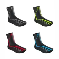 Bicycle Cycling Shoe Cover MTB Road Bike Winter Warm Fabric Waterproof Zipper PU Shoe CoverS Dustproof Outdoor Riding equipment 1