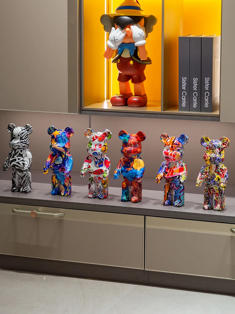 최신 유행 요소 곰 브릭, 격렬한 곰 장식, 럭셔리 고급 TV 캐비닛, 와인 캐비닛 장식, 36cm