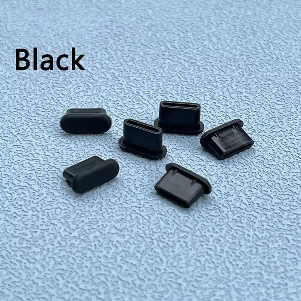 10Pcs 실리콘 USB Type-C 충전 포트 먼지 플러그 휴대 전화 용 먼지 방지 커버 보호 장치 범용 보호 액세서리