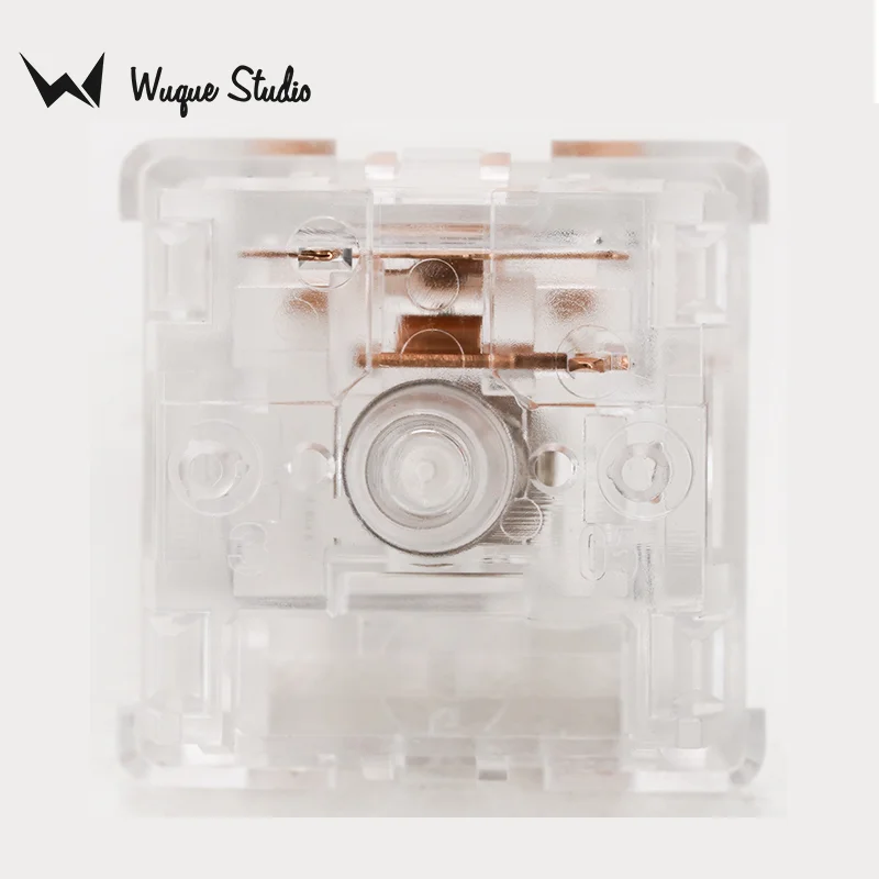 Wuquestudio ws Switch Completo Translúcido Habitação de Computador Haste de Náilon Feedback Linear 35 Pcs Fot Teclado Mecânico Personalizado - Imagem 6