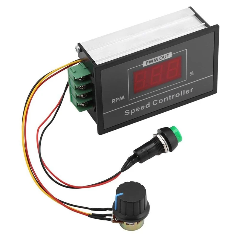 DC Motor Speed Controller DC 6-60V 12V-48V 30A PWM Adjustable Stepless Governor Regulator Motor Speed Controller