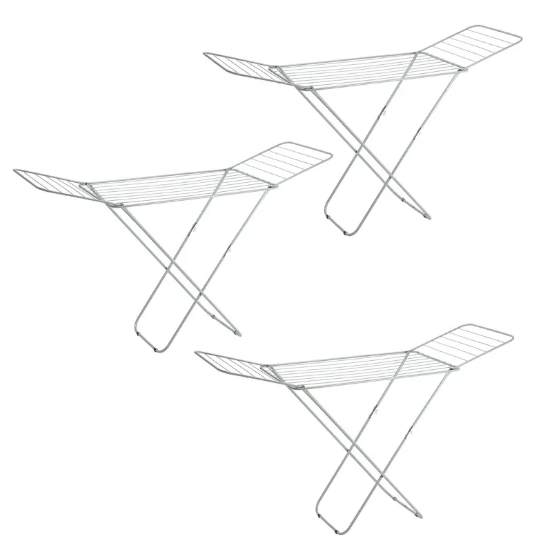 

Home Basics Steel Clothes Drying Rack, Grey (3 Pack)