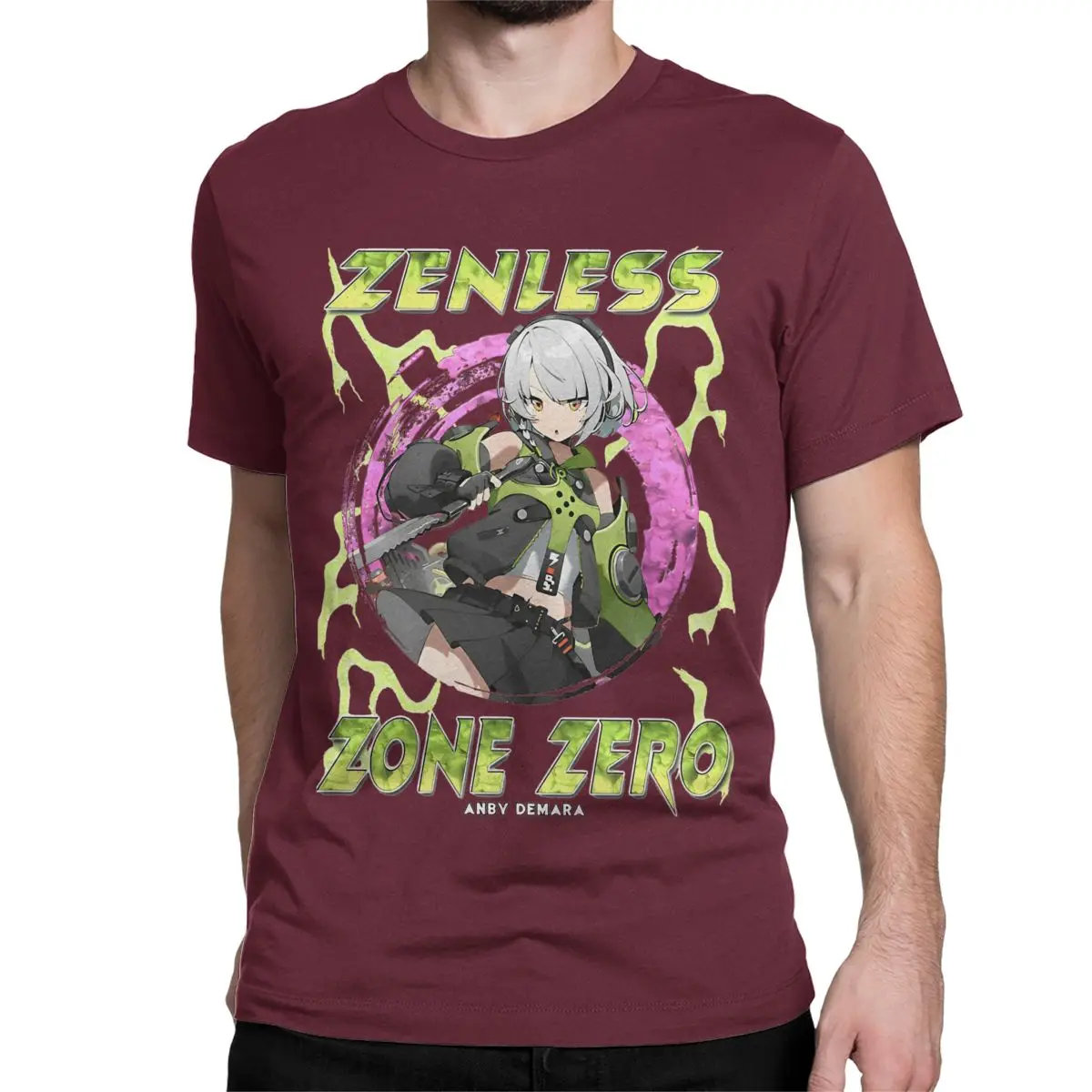 thumbnail image 1 of Camisetas de algodón Zenless Z Zero Anby Demara para hombre y mujer, camisetas de manga corta con cuello redondo, tallas 4XL, 5XL y 6XL., 1 of 7