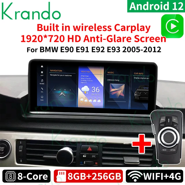 autoradio multimedia android 12 pour BMW Série 3 E90 E91 E92 E93